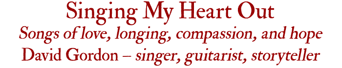 Singing My Heart Out - the logo for the concert